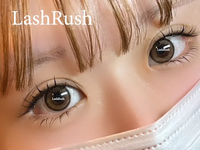 LashRush 八王子店の施術例｜湿気や汗に強い最新LEDマツエクで抜群のキープ力☆持ち1.5~2ヶ月！まつ毛のバラつき、ヨレのお悩みにも◎